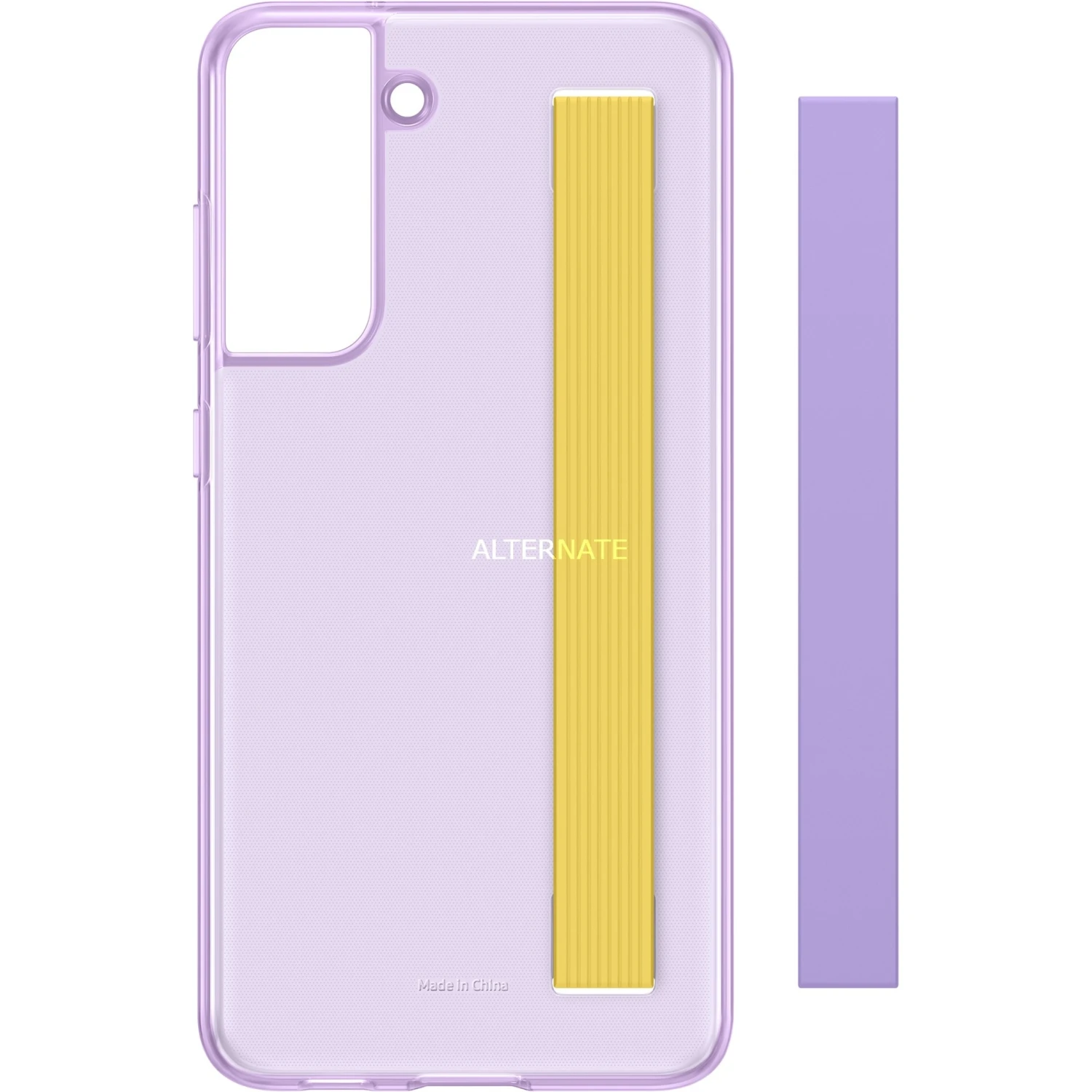 SAMSUNG Slim Strap Cover für Galaxy S21 FE - Violett/Gelb | Schutzhülle mit Trageband 1 SAMSUNG Slim Strap Cover für Galaxy S21 FE - Violett/Gelb | Schutzhülle mit Trageband