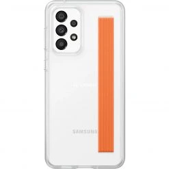 SAMSUNG Slim Strap Cover Handyhülle transparent für Galaxy A33 5G | Schutzhülle mit Trageband