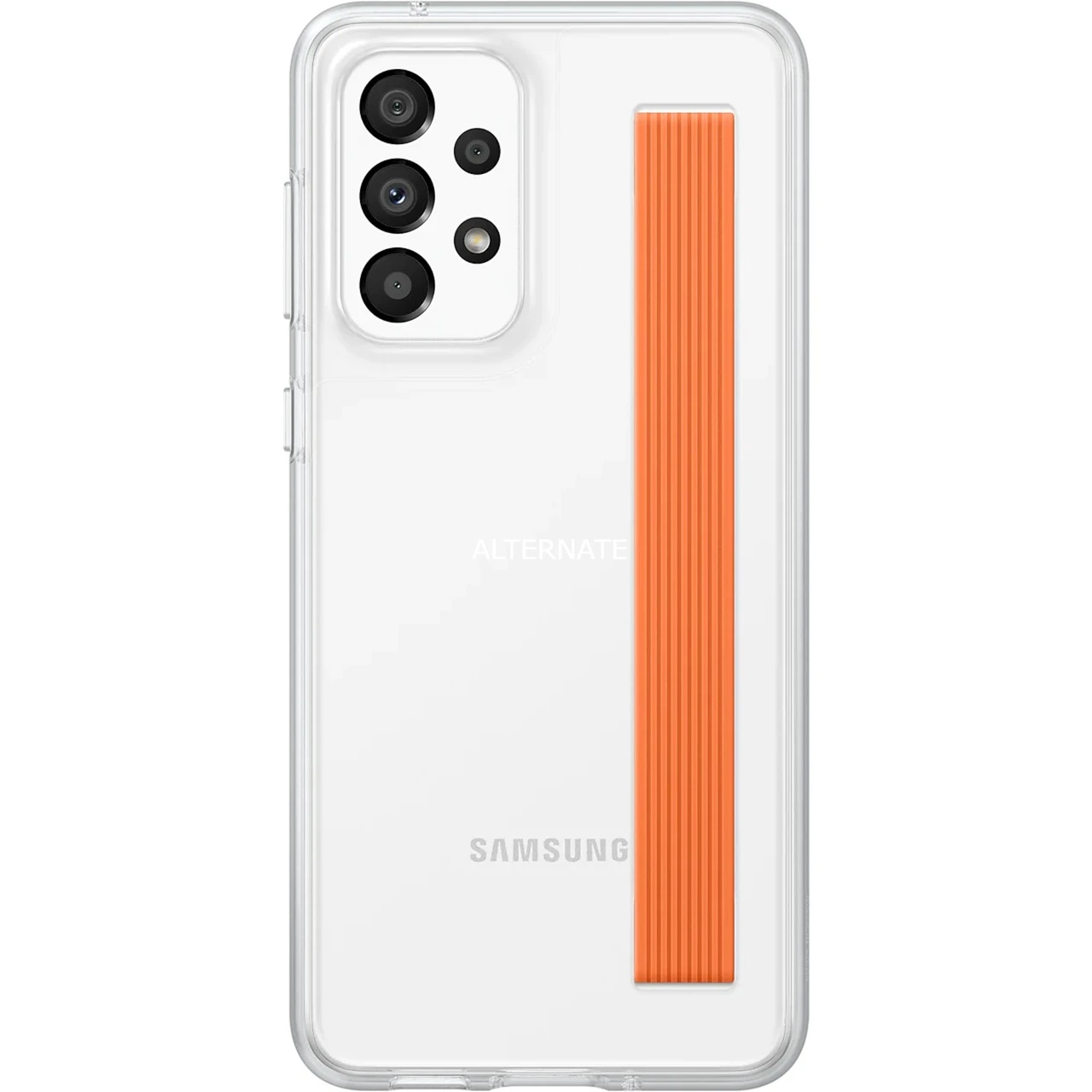 SAMSUNG Slim Strap Cover Handyhülle transparent für Galaxy A33 5G | Schutzhülle mit Trageband 1 SAMSUNG Slim Strap Cover Handyhülle transparent für Galaxy A33 5G | Schutzhülle mit Trageband