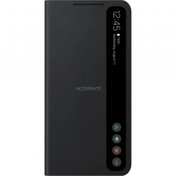 SAMSUNG Smart Clear View Cover Handyhülle für Galaxy S21 FE - Schwarz