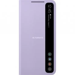 SAMSUNG Smart Clear View Cover für Galaxy S21 FE - Violett | Offizielle Handyhülle mit Schutzfunktion