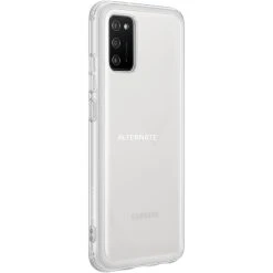 SAMSUNG Galaxy A02s Handyhülle - Transparentes Soft Clear Cover - Schützende Handy Hülle