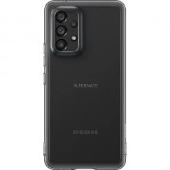 SAMSUNG Soft Clear Cover Handyhülle für Galaxy A53 5G - Schwarz | Transparente Schutzhülle