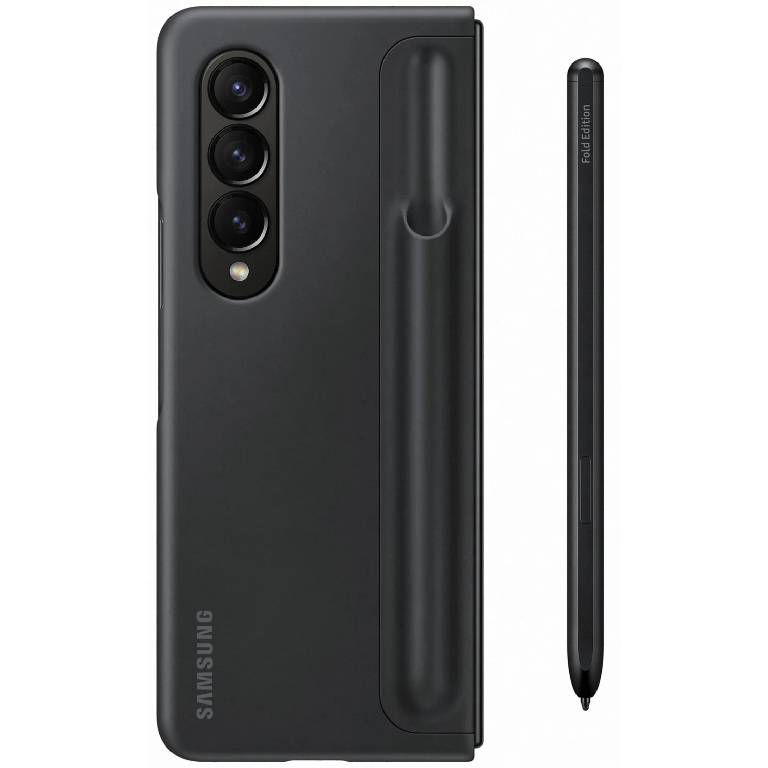 SAMSUNG Standing Cover Mit Pen Handyhülle für Galaxy Z Fold4 - Schwarz 2 SAMSUNG Standing Cover Mit Pen Handyhülle für Galaxy Z Fold4 - Schwarz – Bild 2
