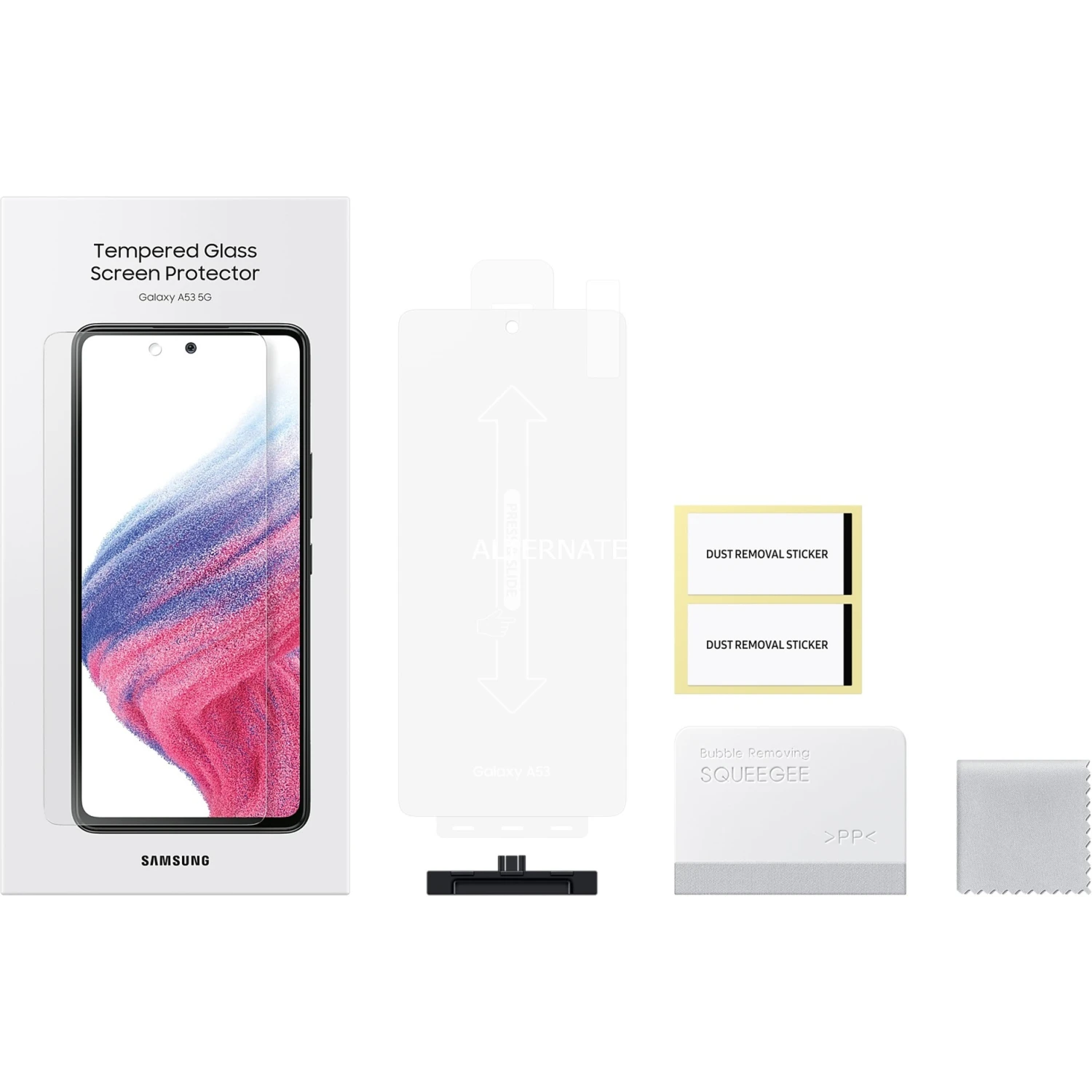 SAMSUNG Tempered Glass Screen Protector ET-FA536 für Galaxy A53 5G | Transparente Displayschutzfolie 3 SAMSUNG Tempered Glass Screen Protector ET-FA536 für Galaxy A53 5G | Transparente Displayschutzfolie – Bild 3
