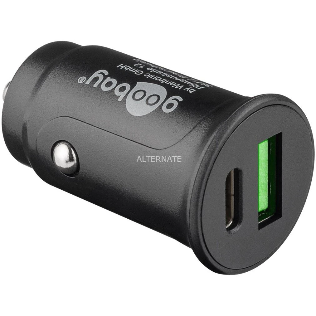 Goobay Dual-USB Auto Schnellladegerät USB-C PD (Power Delivery) - Schwarz - Schnelles Laden im Auto 3 Goobay Dual-USB Auto Schnellladegerät USB-C PD (Power Delivery) - Schwarz - Schnelles Laden im Auto – Bild 3