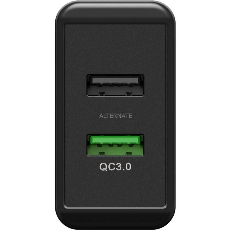 Goobay Dual-USB Schnellladegerät 28W mit USB/QC3.0 Technologie (schwarz) - Ideal für Smartphones & Tablets 3 Goobay Dual-USB Schnellladegerät 28W mit USB/QC3.0 Technologie (schwarz) - Ideal für Smartphones & Tablets – Bild 3
