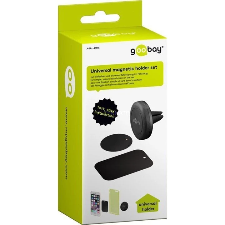 Goobay Magnethalterungs-Set (schwarz) - Universelle Handy Halterung für Auto, Fahrrad & mehr 6 Goobay Magnethalterungs-Set (schwarz) - Universelle Handy Halterung für Auto, Fahrrad & mehr – Bild 6