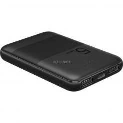 Goobay Powerbank Kompakt 5.000 mAh - Schwarz | Tragbarer Akku für Smartphones & Tablets -Smartphone Zubehör Verkaufsgeschäft goobay Powerbank kompakt 5 000 mAh@@1821942 2