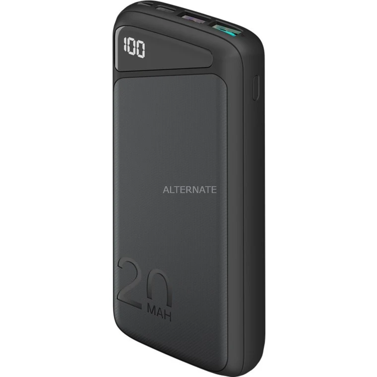 Goobay Schnelllade-Powerbank 20.000 mAh - Schwarz | USB-C PD & QC 3.0 | Hochleistungs-Powerbank 2 Goobay Schnelllade-Powerbank 20.000 mAh - Schwarz | USB-C PD & QC 3.0 | Hochleistungs-Powerbank – Bild 2