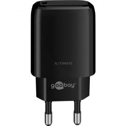 Goobay USB-C PD Schnellladegerät 20W (schwarz) - Kompatibel mit iPhone, Samsung & mehr
