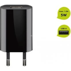 Goobay USB-Ladegerät 1 A (5W) Schwarz - Schnelles & Zuverlässiges Handy-Ladegerät -Smartphone Zubehör Verkaufsgeschäft goobay USB Ladeger t 1 A 5W schwarz@@1785250 3