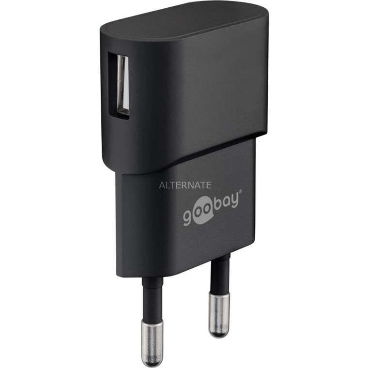 Goobay USB-Ladegerät 1 A (5W) Schwarz - Schnelles & Zuverlässiges Handy-Ladegerät 1 Goobay USB-Ladegerät 1 A (5W) Schwarz - Schnelles & Zuverlässiges Handy-Ladegerät