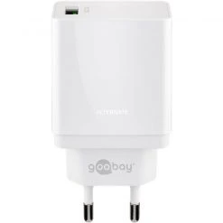 Goobay USB Schnellladegerät QC3.0 (18W) Weiß - Schnelles Aufladen für Smartphones & Tablets