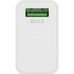Goobay USB Schnellladegerät QC3.0 (18W) Weiß - Schnelles Aufladen für Smartphones & Tablets -Smartphone Zubehör Verkaufsgeschäft goobay USB Schnellladeger t QC3 0 18W wei @@1785249 2